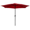 Garden umdrella Beach pakoworld aluminum D3m red 186-000003