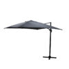 Garden hanging umbrella 360 degree rotation Raffaella pakoworld aluminum 3x3m anthracite 186-000004