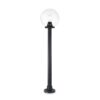 IDEAL LUX Φωτιστικό Δαπέδου Κήπου CLASSIC GLOBE 1xE27 IP55 1.3m Μαύρου Χρώματος – 187532