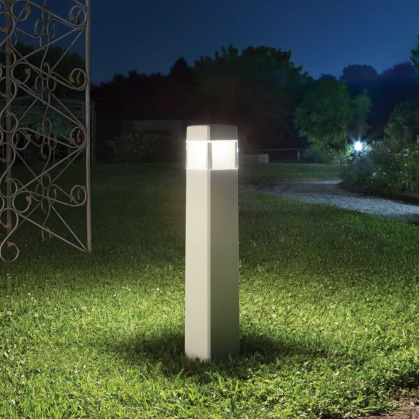IDEAL LUX Κολωνάκι Κήπου COSMO 1xGX53 IP55 Λευκού Χρώματος – 187877