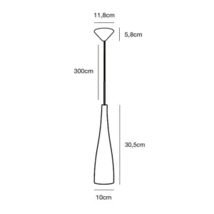 Nordlux Embla Κρεμαστό Γκρι E27  Γυάλινο –  45703047