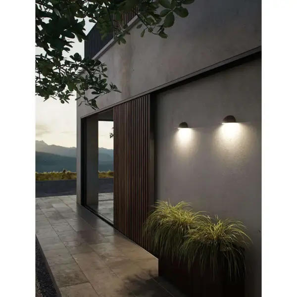 Nordlux Arcus Smart Φωτιστικό Τοίχου Μαύρο IP54 LED 9.5W 2700K  – 2019001003