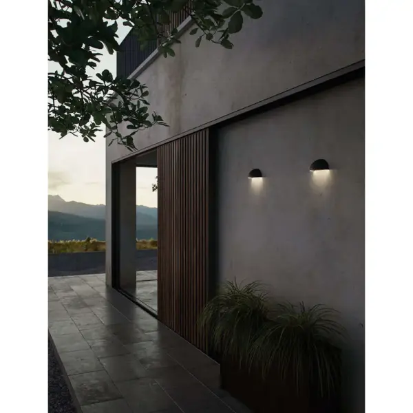 Nordlux Arcus Smart Φωτιστικό Τοίχου Μαύρο IP54 LED 9.5W 2700K  – 2019001003