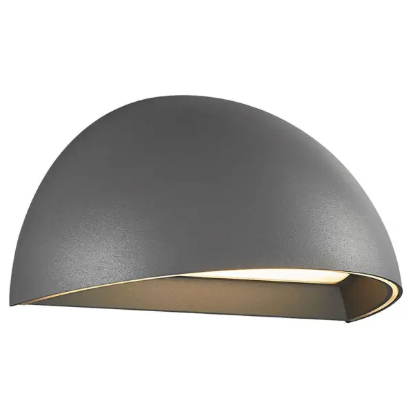 Nordlux Arcus Smart Φωτιστικό Τοίχου Γκρι IP54 LED 9.5W 2700K –  2019001010