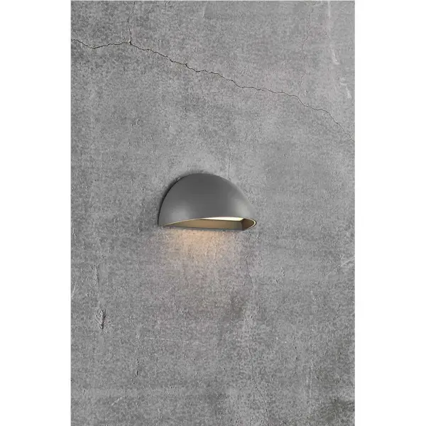 Nordlux Arcus Smart Φωτιστικό Τοίχου Γκρι IP54 LED 9.5W 2700K –  2019001010
