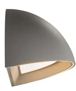 Nordlux Arcus Smart Φωτιστικό Τοίχου Γκρι IP54 LED 9.5W 2700K – 2019001010