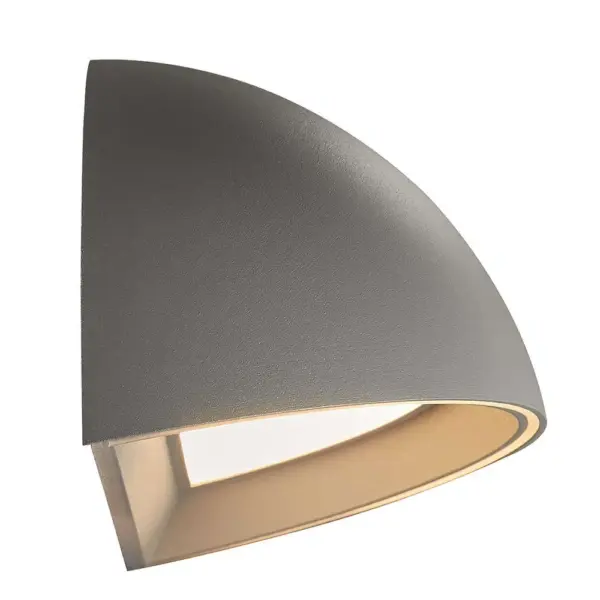 Nordlux Arcus Smart Φωτιστικό Τοίχου Γκρι IP54 LED 9.5W 2700K –  2019001010
