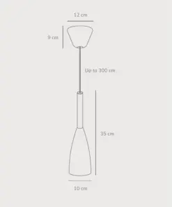 Κρεμαστό Φωτιστικό DFTP Pure 1xE27 Μαύρου Χρώματος – 78283003