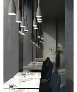 Κρεμαστό Φωτιστικό DFTP Pure 1xE27 Γκρι Χρώματος – 78283011