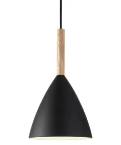 Κρεμαστό Φωτιστικό DFTP Pure 20 1xE27 Μαύρου Χρώματος – 43293003