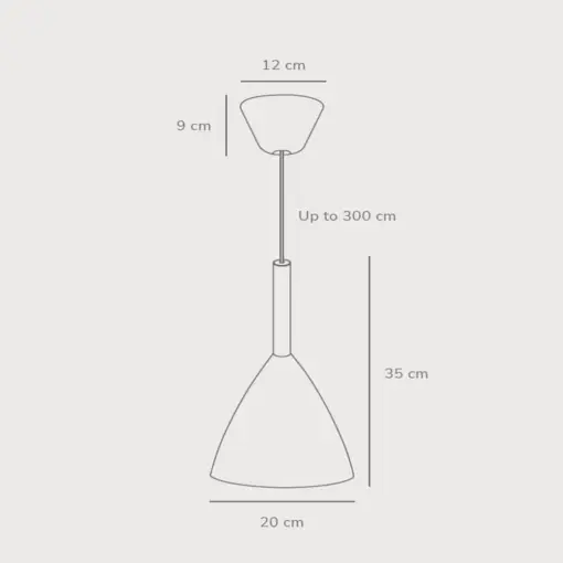 Κρεμαστό Φωτιστικό DFTP  Pure 20 1xE27 Μαύρου Χρώματος – 43293003