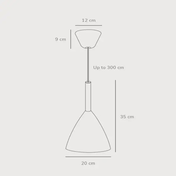 Κρεμαστό Φωτιστικό DFTP  Pure 20 1xE27 Μαύρου Χρώματος – 43293003
