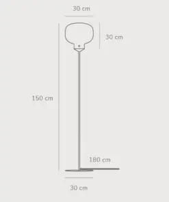 Φωτιστικό Δαπέδου DFTP Raito 1xE27 Λευκού Χρώματος – 48084001