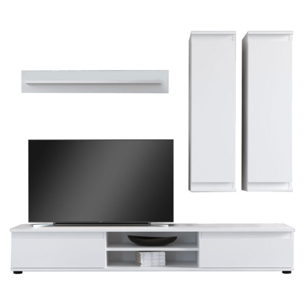 TV unit Sandro pakoworld white 175x37x160cm 192-000027