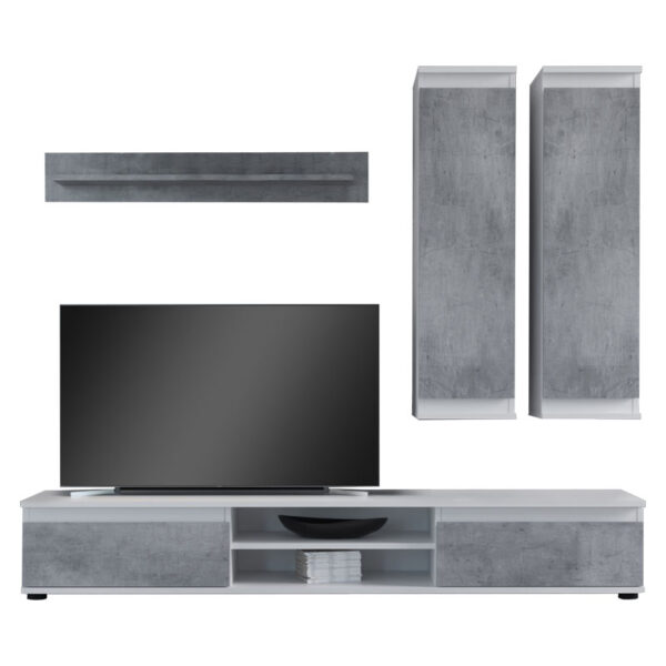 TV unit Sandro pakoworld grey 175x37x160cm 192-000028