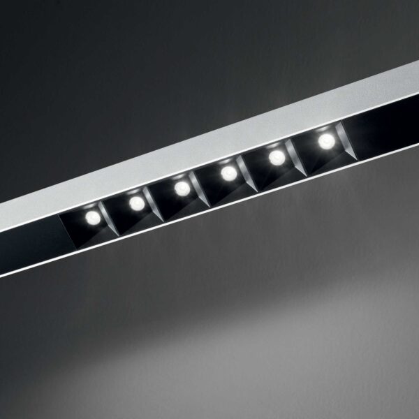 IDEAL LUX Κρεμαστό Φωτιστικό FLUO ACCENT LED 30W 3000K Αλουμίνιου – 192635
