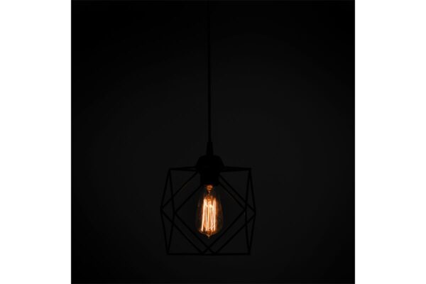 Φωτιστικό οροφής μονόφωτο Alama pakoworld E27 μαύρο 20x20x74εκ 193-000055