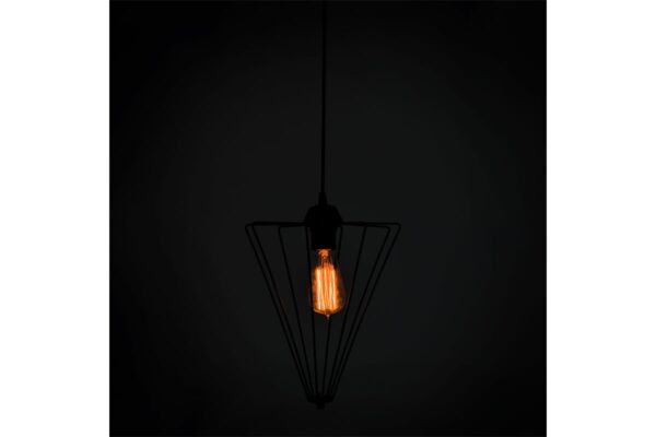 Φωτιστικό οροφής μονόφωτο Saway pakoworld E27 μαύρο 30x30x80εκ 193-000058