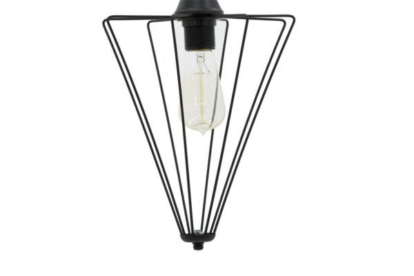 Φωτιστικό οροφής μονόφωτο Saway pakoworld E27 μαύρο 30x30x80εκ 193-000058