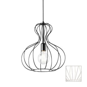 IDEAL LUX Κρεμαστό Φωτιστικό AMPOLLA-1 1xE27 Λευκού Χρώματος – 194295