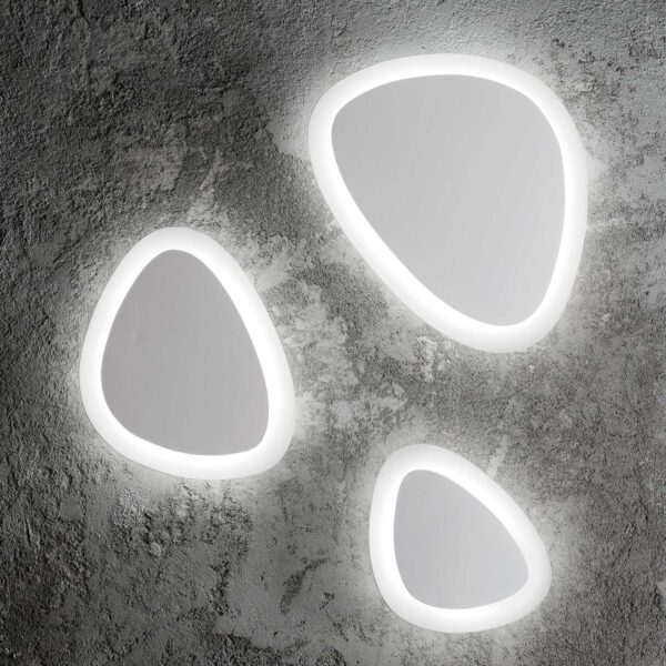 IDEAL LUX Επιτοίχιο Φωτιστικό GINGLE LED 19W 3000K Λευκού Χρώματος – 196190