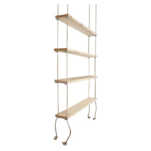 Wall set unit Rabia pakoworld solid wood natural 99x16x170cm 197-000050
