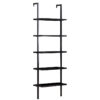 Bookcase Harris pakoworld black 70x22x200cm 197-000066