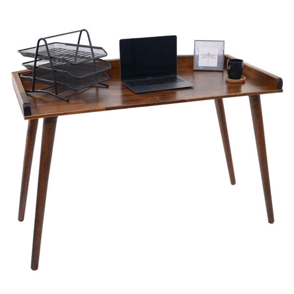 Office desk Brady  pakoworld natural pine wood walnut 119x59x75cm 197-000068
