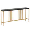 Console table Gledo pakoworld marble black-gold metal 180x30x94cm 197-000232