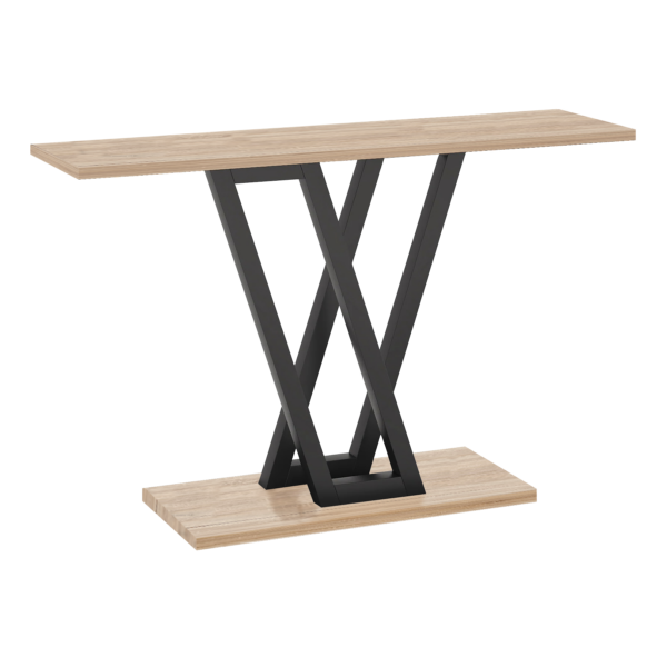 Console Wirmo pakoworld natural melamine- metal black leg 110x30x80cm 197-000240