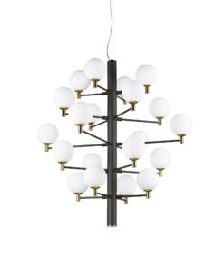 IDEAL LUX Κρεμαστό Φωτιστικό COPERNICO 20xG9 Μαύρου Χρώματος – 197333