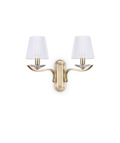 IDEAL LUX Επιτοίχιο Φωτιστικό PEGASO 2xE14 Χρυσού Χρώματος – 197708