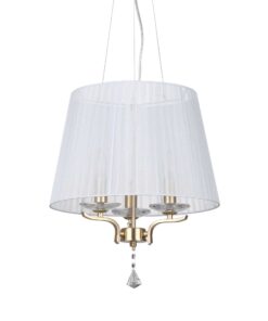 IDEAL LUX Κρεμαστό Φωτιστικό PEGASO 3XE14 Χρυσού Χρώματος – 197715