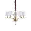 IDEAL LUX Κρεμαστό Φωτιστικό PEGASO 5xE14 Χρυσού Χρώματος – 197722