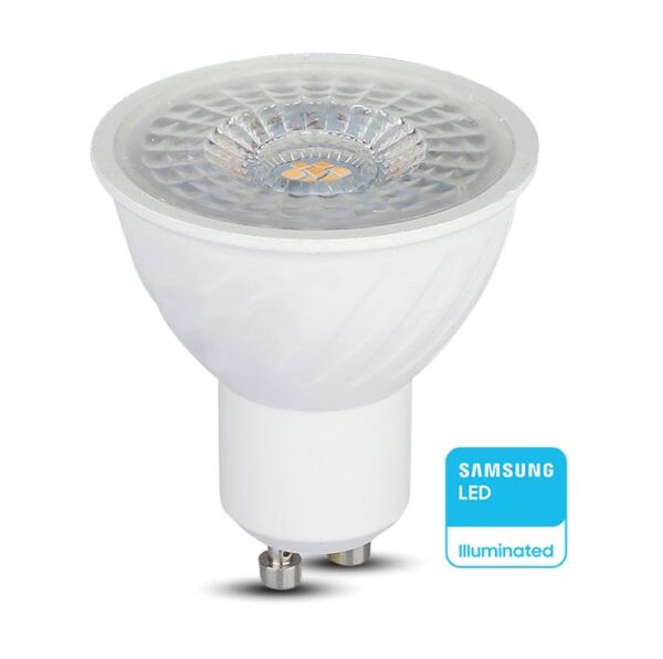 LED SPOT Λάμπα GU10 6W V-TAC PRO Samsung Chip 38° 445lm Dimmable Φυσικό 4000K - 21196