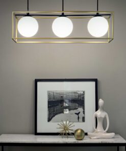 IDEAL LUX Κρεμαστό Φωτιστικό LINGOTTO 3xE14 Μαύρου Χρώματος – 304144