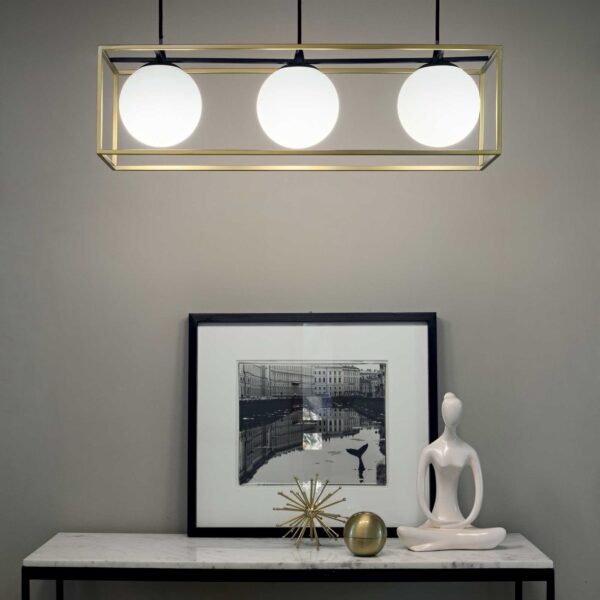 IDEAL LUX Κρεμαστό Φωτιστικό LINGOTTO 3xE14 Μαύρου Χρώματος – 304144
