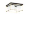 IDEAL LUX Πλαφονιέρα Οροφής LINGOTTO 4xE14 Μαύρου- Χρυσού Χρώματος – 198156
