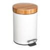 Thash can 3L Nature pakoworld metal in white color-natural 199-000042