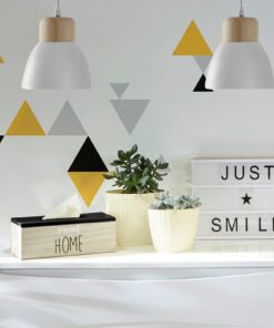 Φωτιστικό οροφής Desy pakoworld χρώμα λευκό-φυσικό Φ15×99εκ 199-000073