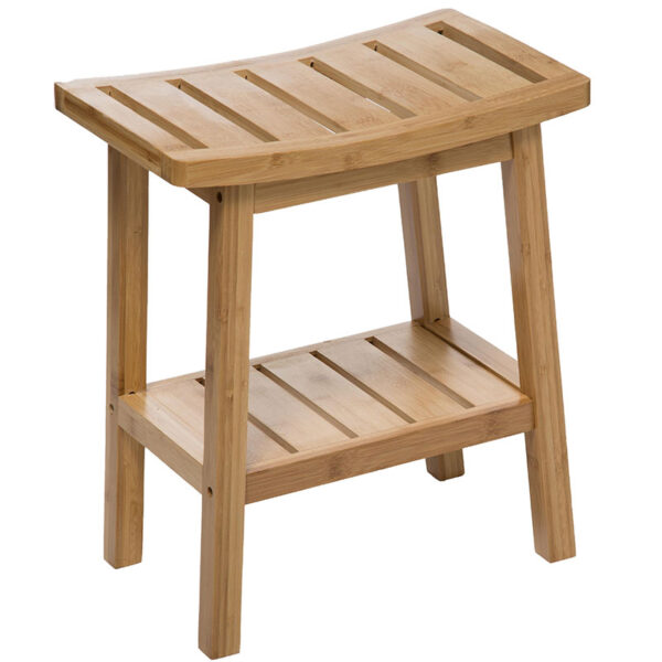 Stool Dael pakoworld bamboo natural color 39.5x25x46cm 199-000136