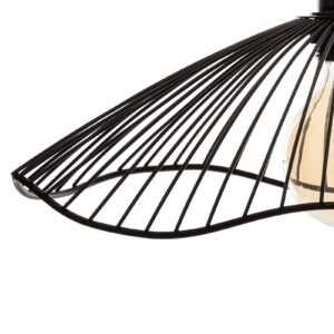 Φωτιστικό οροφής Galt pakoworld μαύρο Φ34×15.5εκ 199-000182