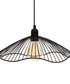 Φωτιστικό οροφής Galt pakoworld μαύρο Φ34×15.5εκ 199-000182