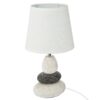 Επιτραπέζιο φωτιστικό Rockgem pakoworld Ε27 ivory-ανθρακί Φ18×33εκ 199-000456