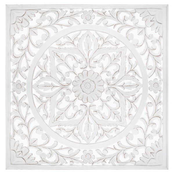 Wall decoration Fanny pakoworld MDF white 90.5x90.5cm 199-000474