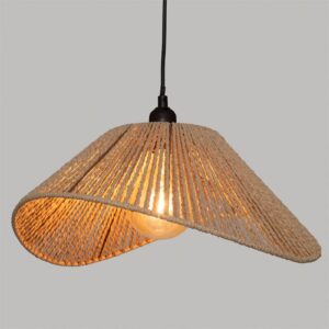 Φωτιστικό οροφής μονόφωτο PWL-1212 pakoworld Ε27 40W μπεζ 45x40x17εκ 199-000516