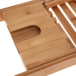 Πλατό μπανιέρας Platon pakoworld φυσικό bamboo 70x15x4,5εκ 199-000551