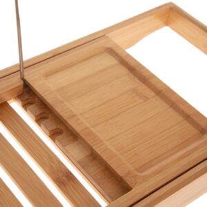 Πλατό μπανιέρας Platon pakoworld φυσικό bamboo 70x15x4,5εκ 199-000551