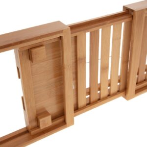 Πλατό μπανιέρας Platon pakoworld φυσικό bamboo 70x15x4,5εκ 199-000551