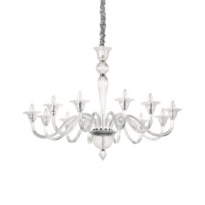 IDEAL LUX Κρεμαστό Φωτιστικό BRIGITTA 12xE14 Διάφανο – 199375